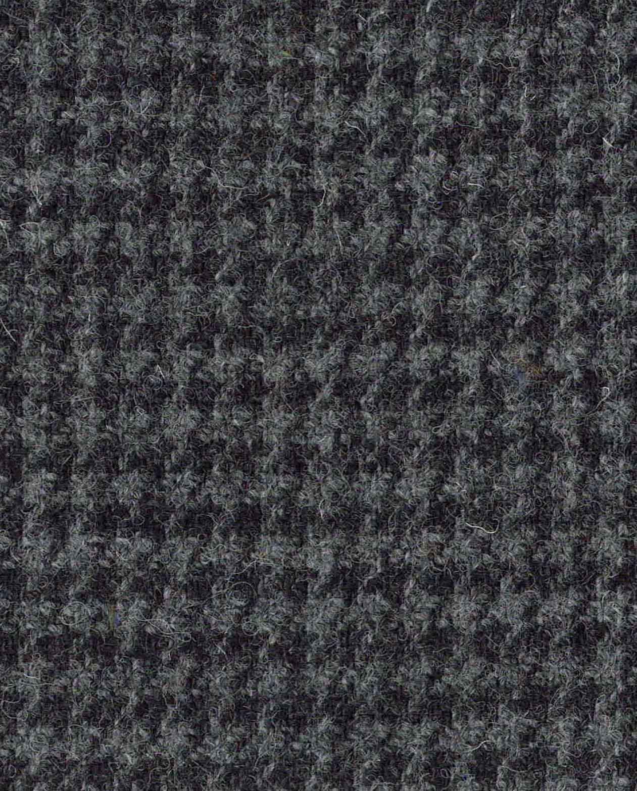 Harris Tweed hat "Henry Cap" in black houndstooth