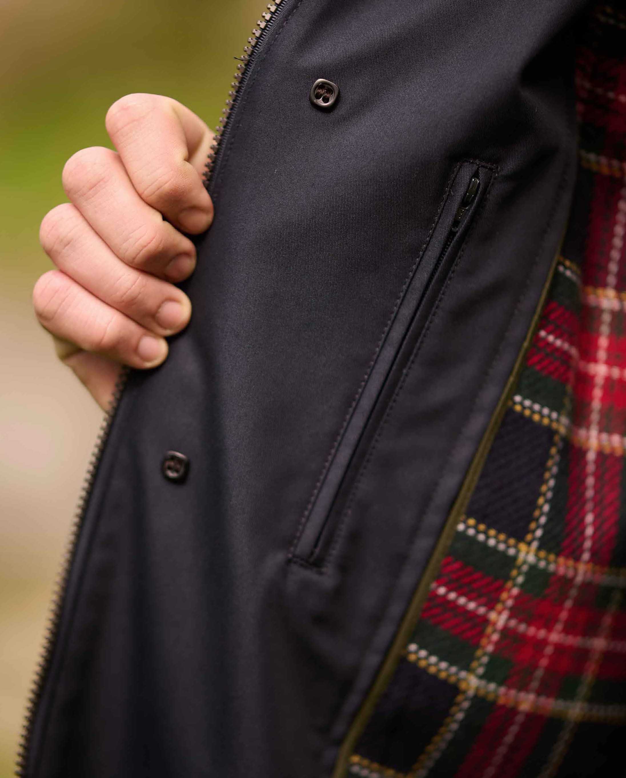 Men's coat ''Finchester all season'' in navy with removable wool lining