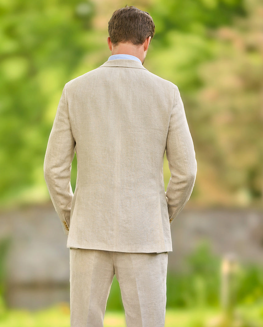 Men's linen jacket ''London'' in nature