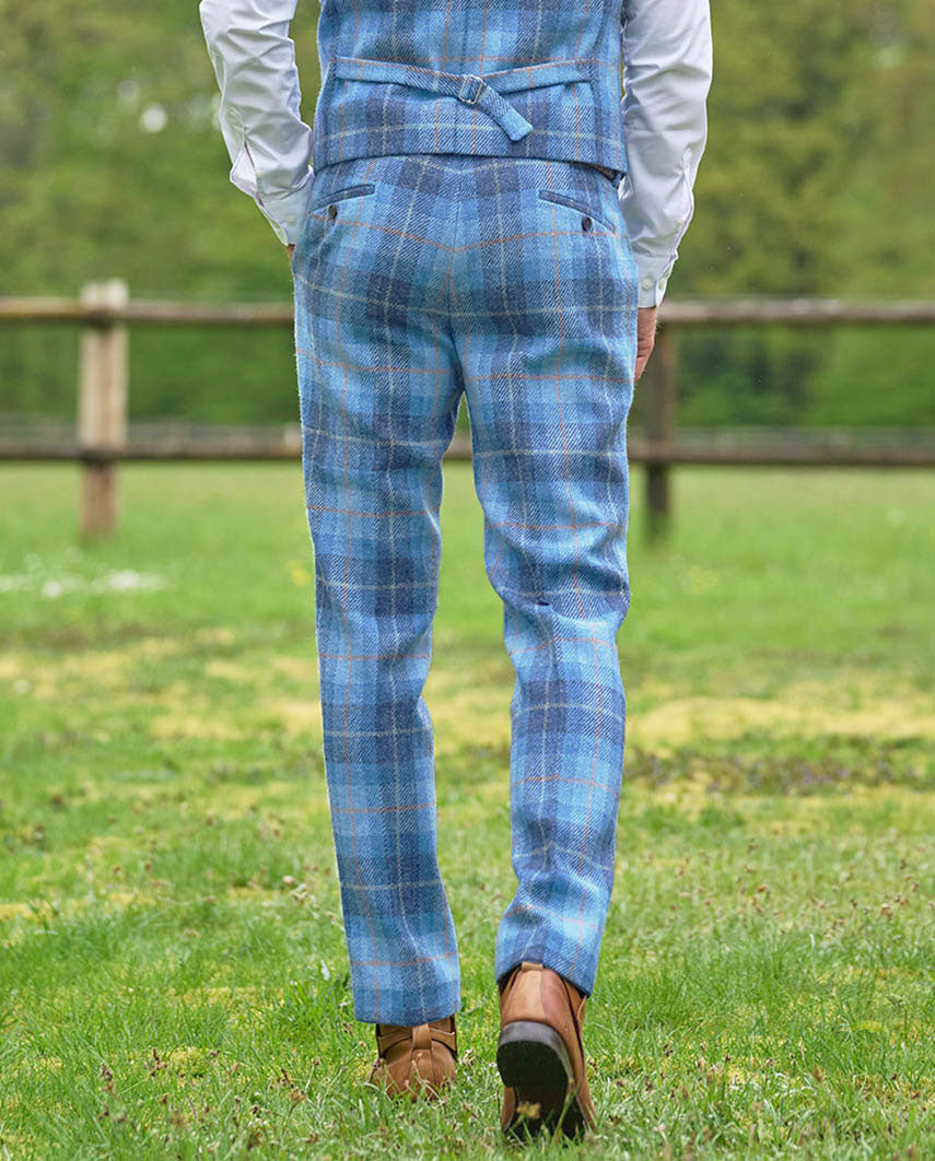 Harris Tweed Hose ''Mr. Miller " in jeans herringbone