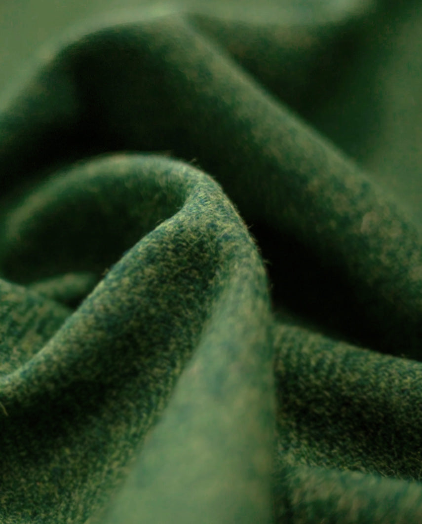 Harris Tweed Mütze ''Henry Cap'' in green Twill