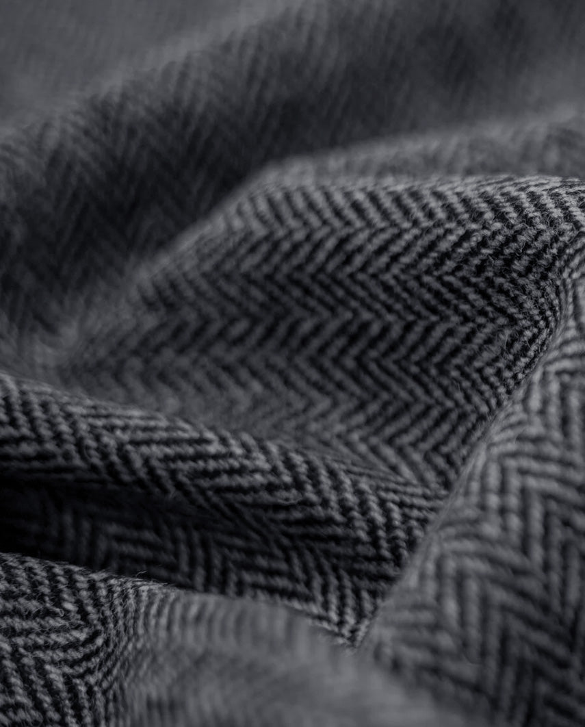 Harris Tweed hat "Henry Cap" in anthra herringbone