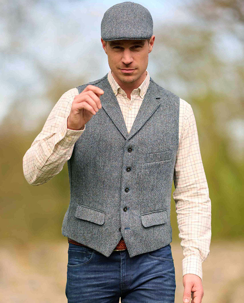 Harris Tweed Weste ''Wales'' in Tweed of Water