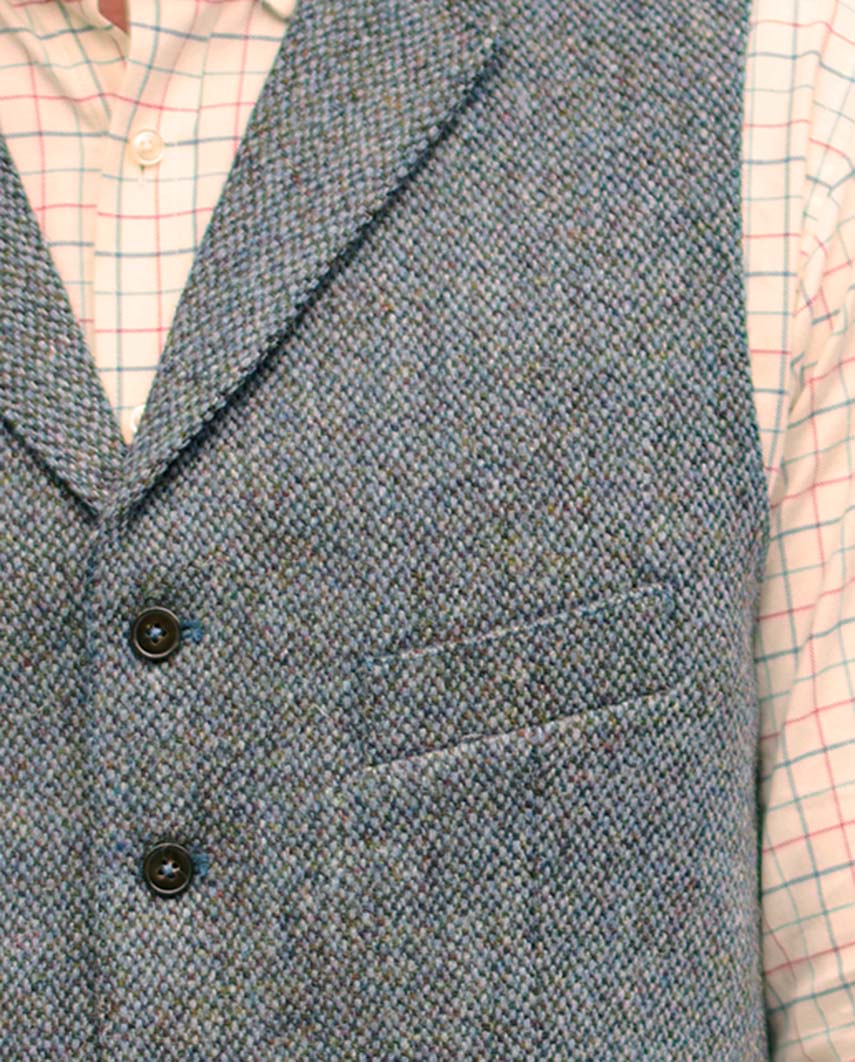 Harris Tweed Weste ''Wales'' in Tweed of Water