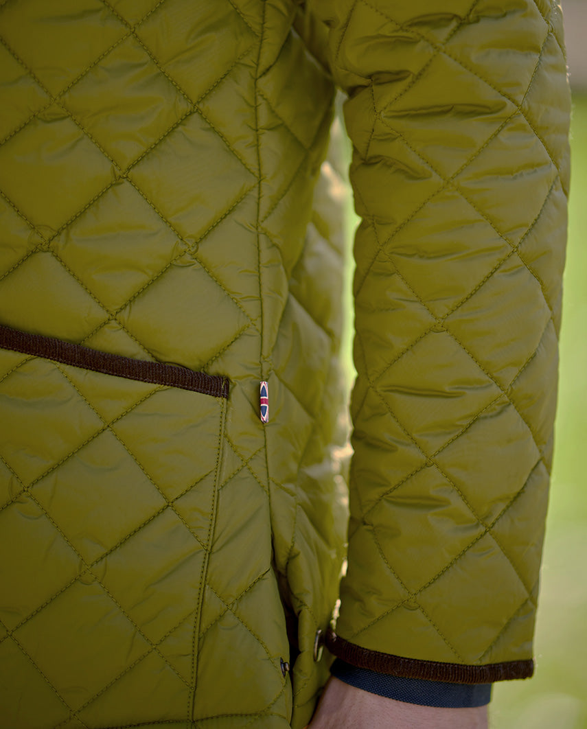 Men's quilted jacket ''York'' in sage