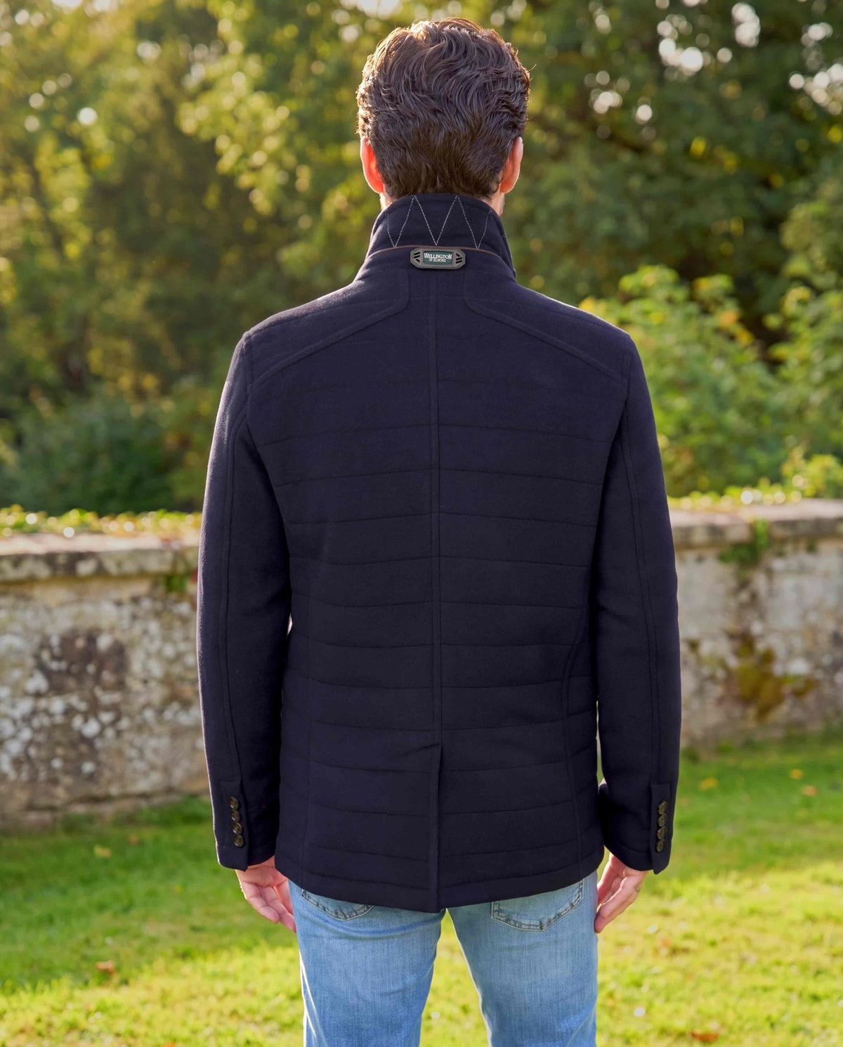 Austria in Navy – Herrenjacke im Sakkostyle aus Woll-Kaschmir - Wellington of Bilmore