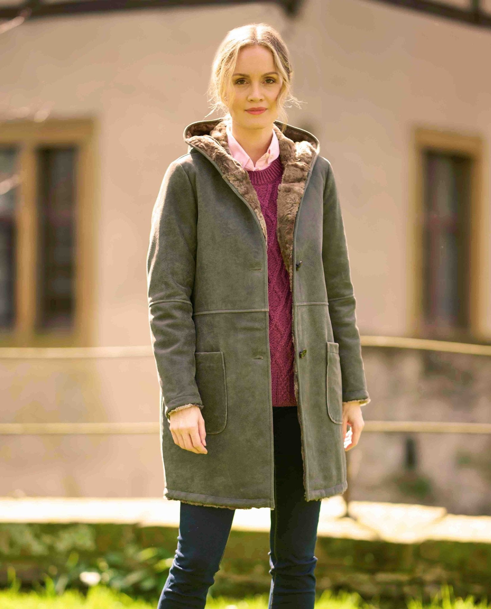 Damen Ledermantel ''Britney'' aus Lammleder - Wellington of Bilmore
