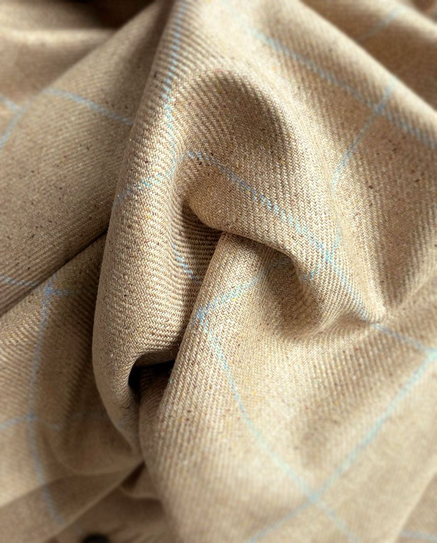 Damen Seidenweste ''Lea'' im beige check - Wellington of Bilmore