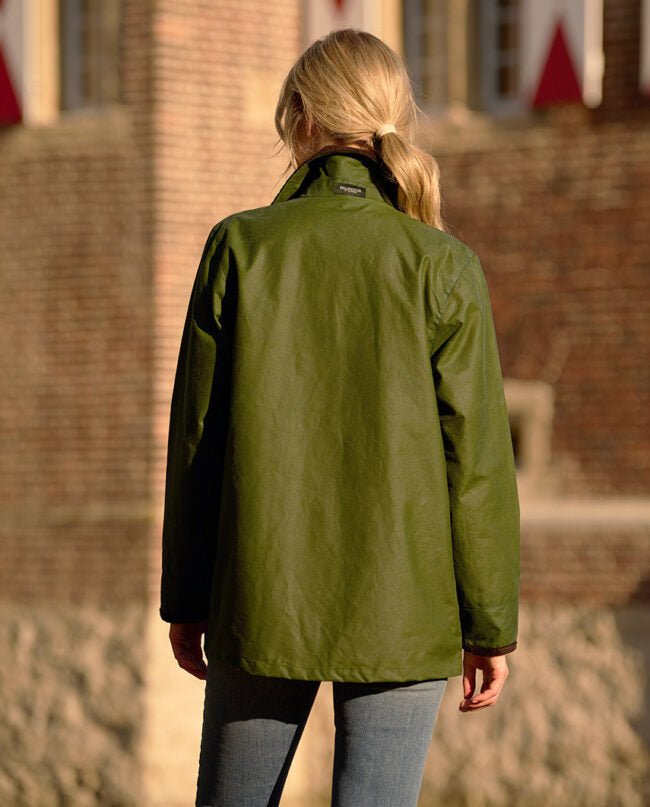Damen Wachsjacke ''Queensberg'' in lemongras - Wellington of Bilmore