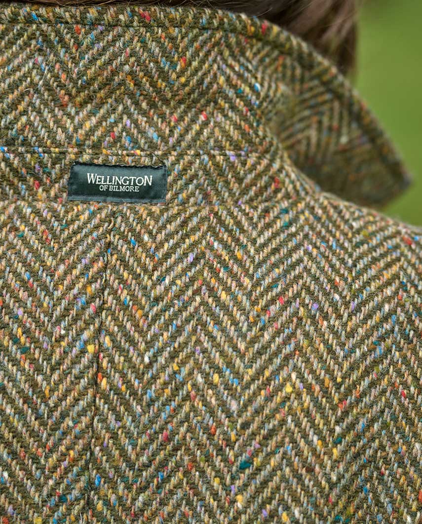 Damenmantel ''Marly'' in multi color Herringbone aus MAGEE Tweed - Wellington of Bilmore