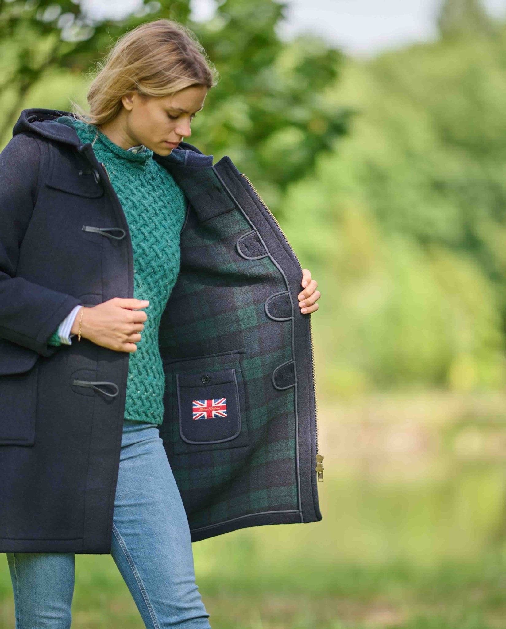 Dufflecoat für Damen ''Ladies Duffle'' in navy - Wellington of Bilmore