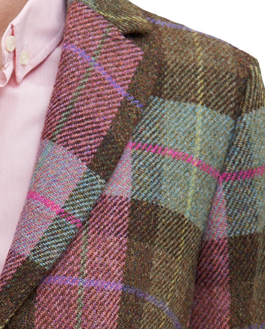 Harris Tweed Blazer "Ami" in Tartan Check - Wellington of Bilmore