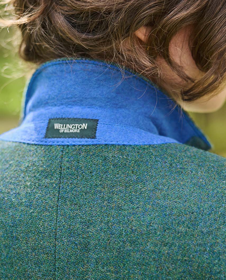 Harris Tweed Blazer ''Carola'' in bright Shadow - Wellington of Bilmore