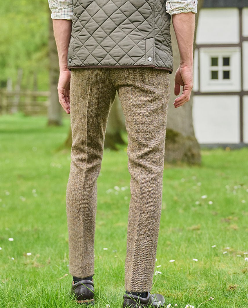 Harris Tweed Hose ''Mr. Miller " in country herringbone - Wellington of Bilmore