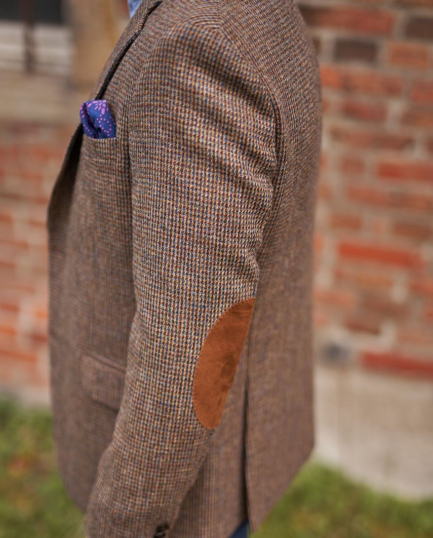 Harris Tweed Sakko ''London'' in buntem Hahnentritt - Wellington of Bilmore