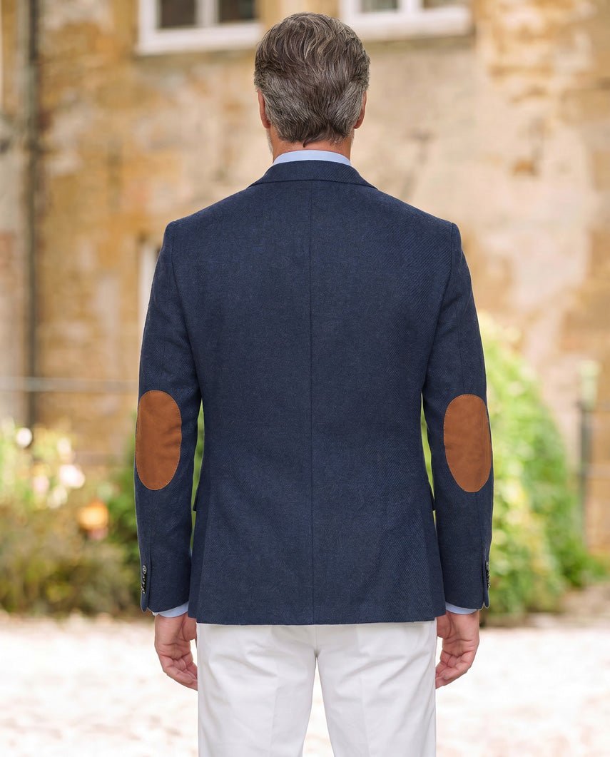 Harris Tweed colbert "London" in ink Blue - Wellington of Bilmore