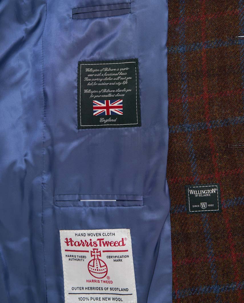 Harris Tweed Sakko ''London'' in Lord's Overcheck - Wellington of Bilmore