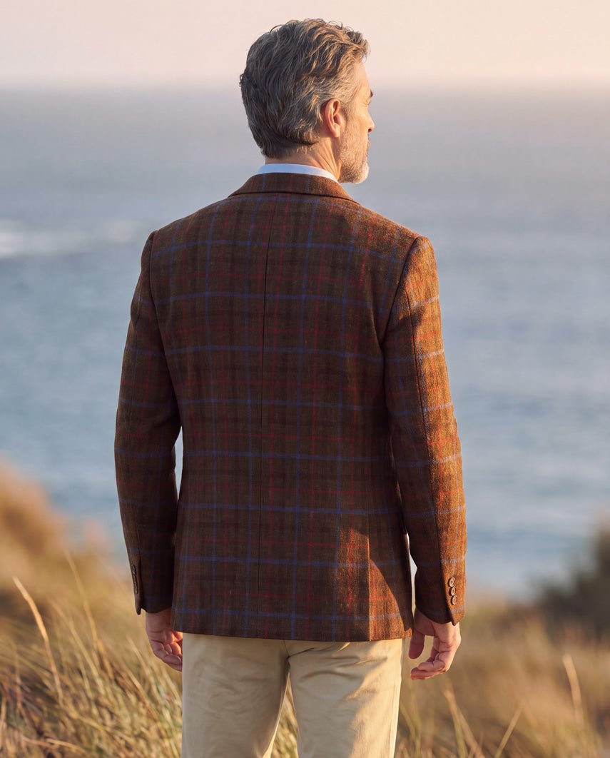 Harris Tweed Sakko ''London'' in Lord's Overcheck - Wellington of Bilmore