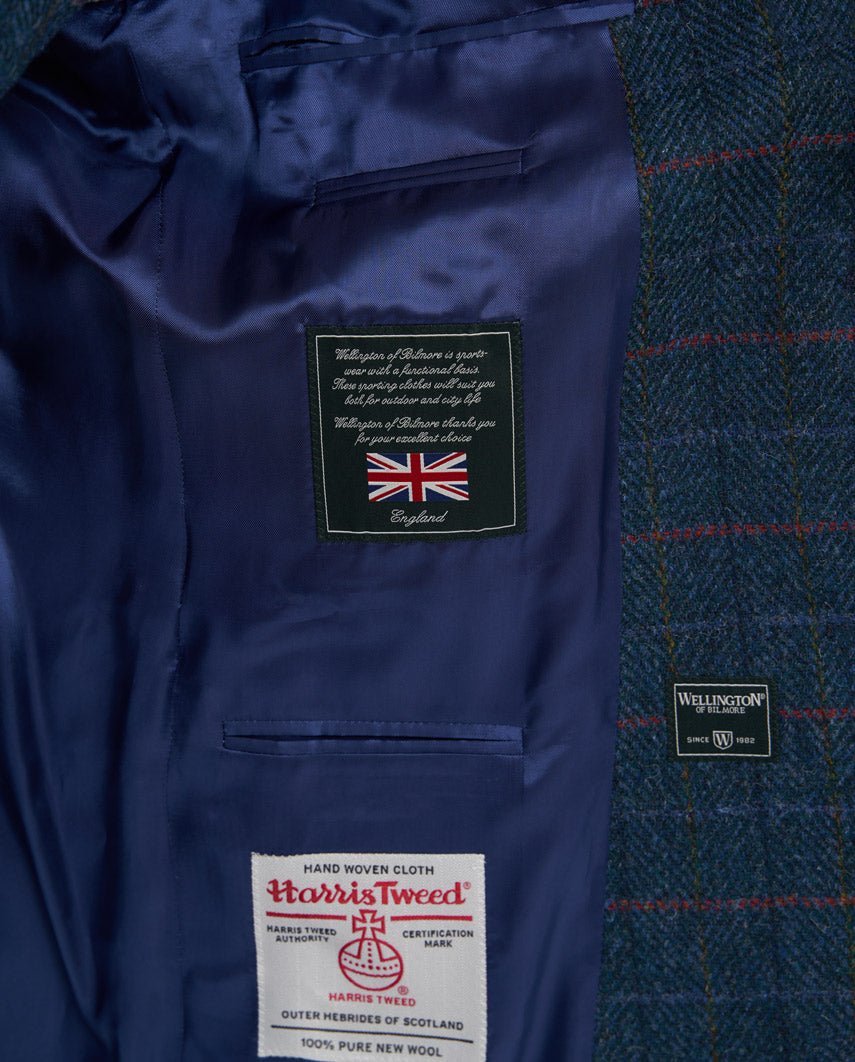 Harris Tweed Sakko ''London'' in royal navy Tweed - Wellington of Bilmore
