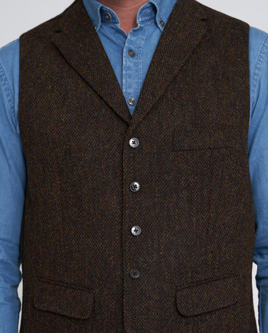 Harris Tweed Weste ''Wales'' in multicolor Tweed - Wellington of Bilmore