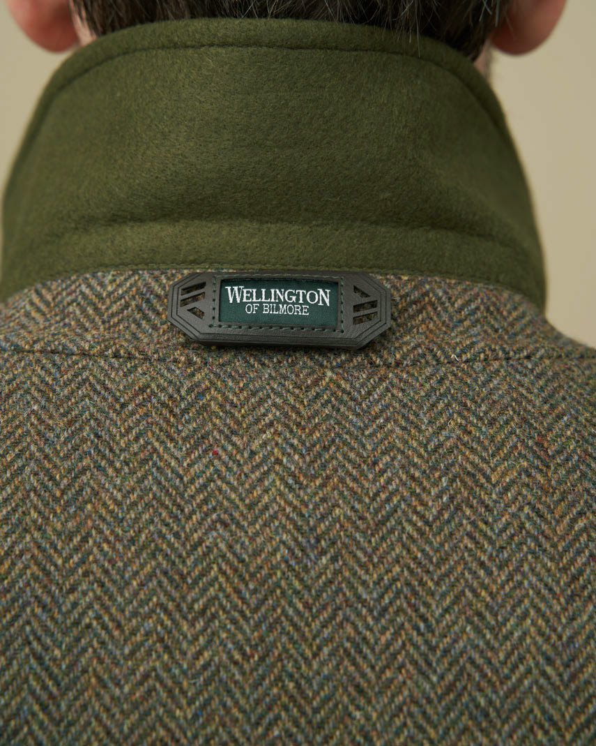 Herren Cabanjacke ''Seaberg" in green hill tweed - Wellington of Bilmore