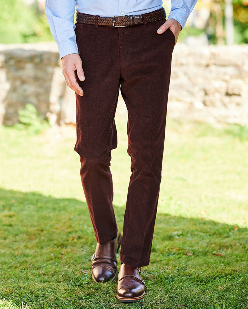 Herren Cordhose ''Mr. Bradley'' mit höchstem Tragekomfort in red - Wellington of Bilmore