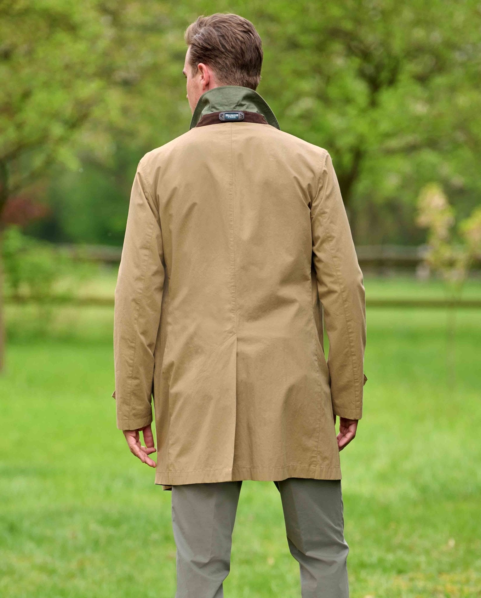 Herren Kurzmantel ”Stirling” in sand - Wellington of Bilmore