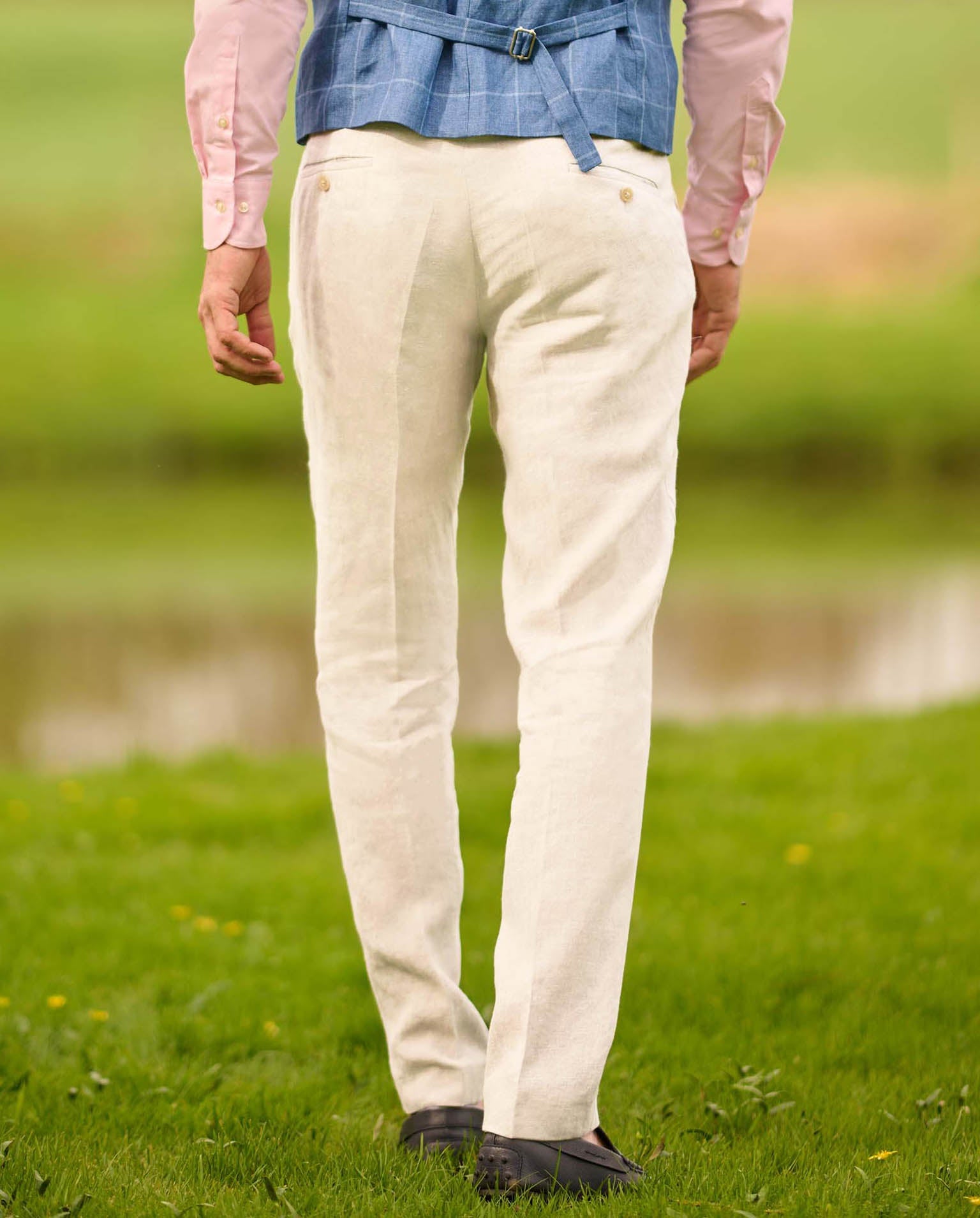 Herren Leinenhose ''Mr. Miller'' in nature - Wellington of Bilmore