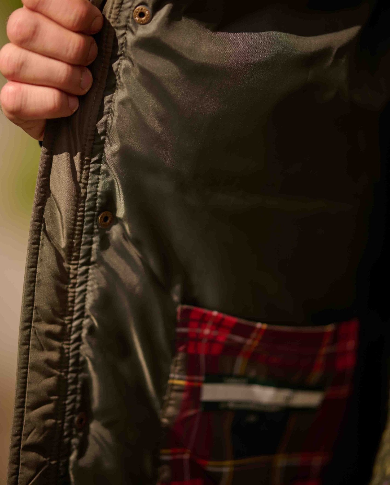 Herren Steppjacke "Norwich" mit Applikationen in Velourslederoptik - Wellington of Bilmore