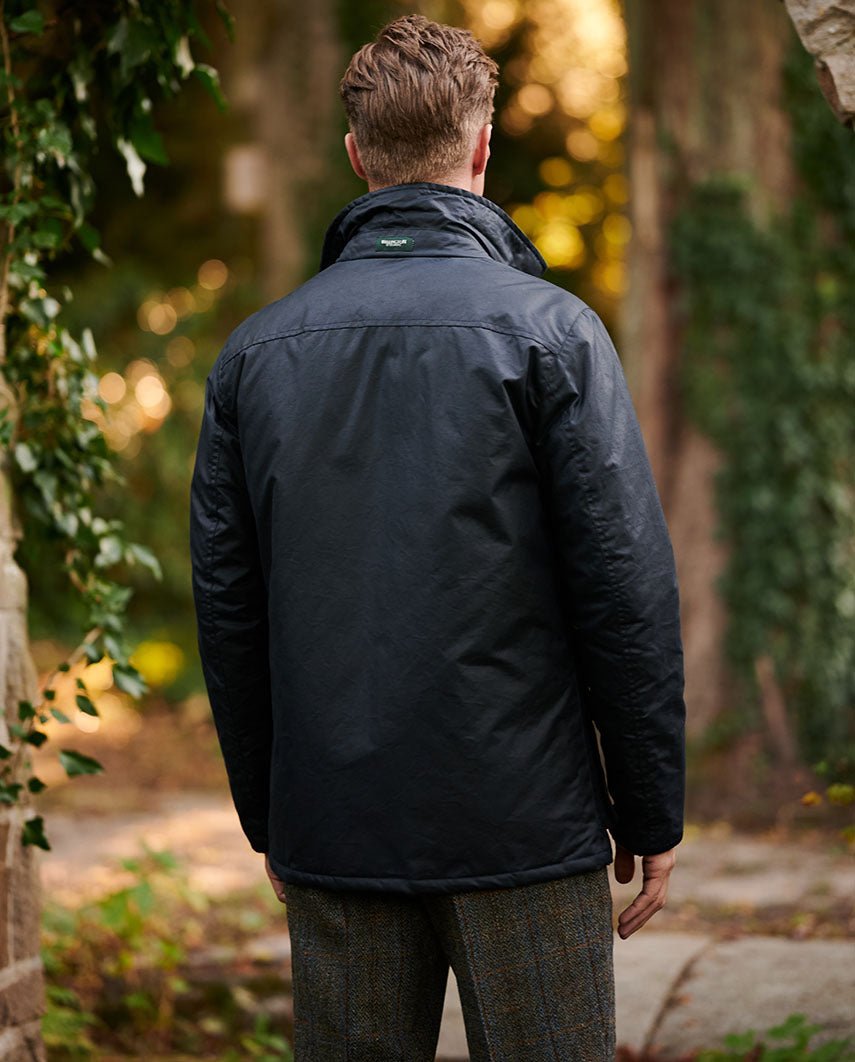 Herren Wachsjacke ''Starberg'' in dunkelblau - Wellington of Bilmore