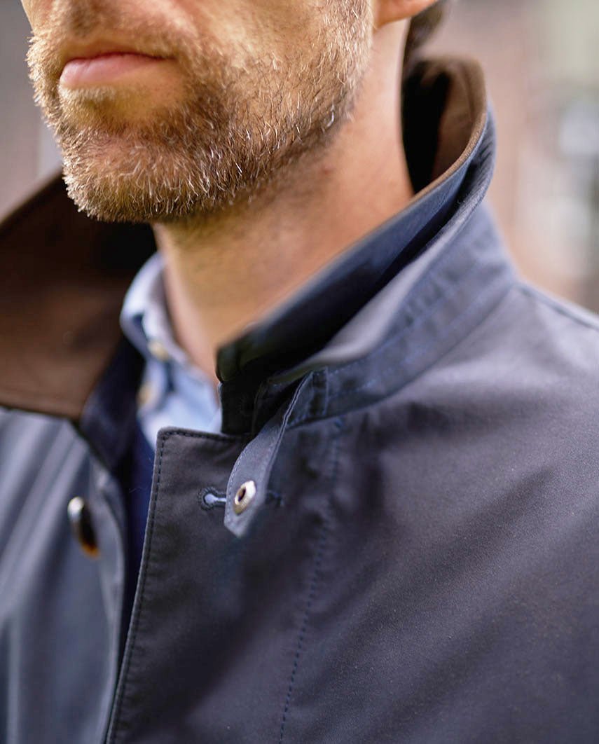 Klassischer Herrenmantel ''Finchester'' in navy - Wellington of Bilmore