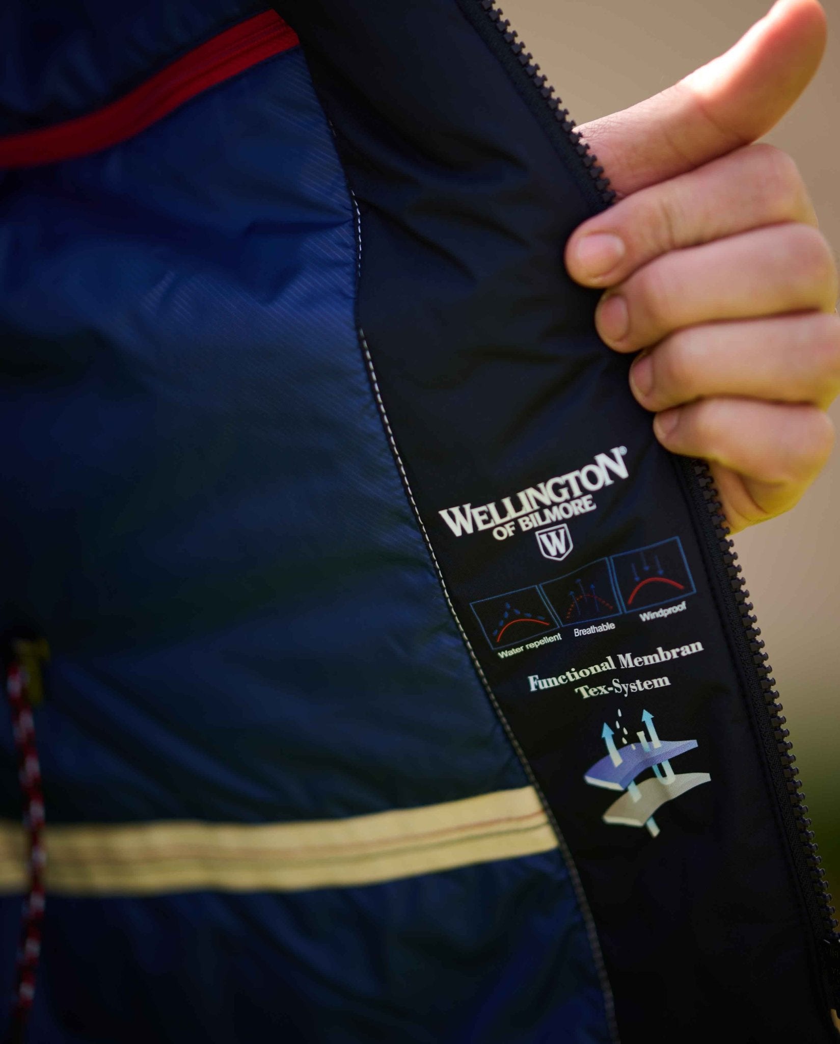 Ultraleicht Herren Funktionsjacke "Rymer" in navy - Wellington of Bilmore