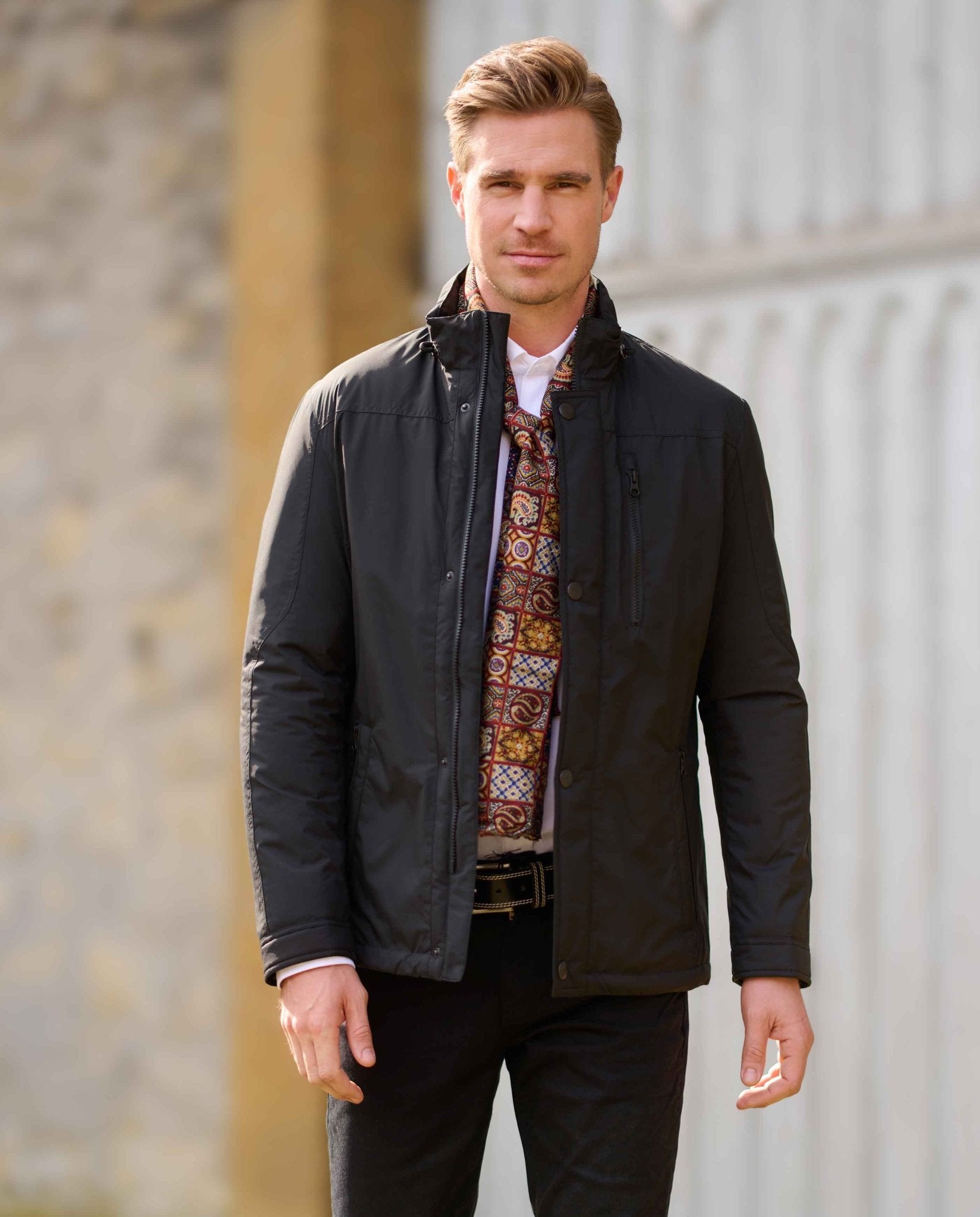 Ultraleichte Herren Funktionsjacke ''Rymer'' in black - Wellington of Bilmore