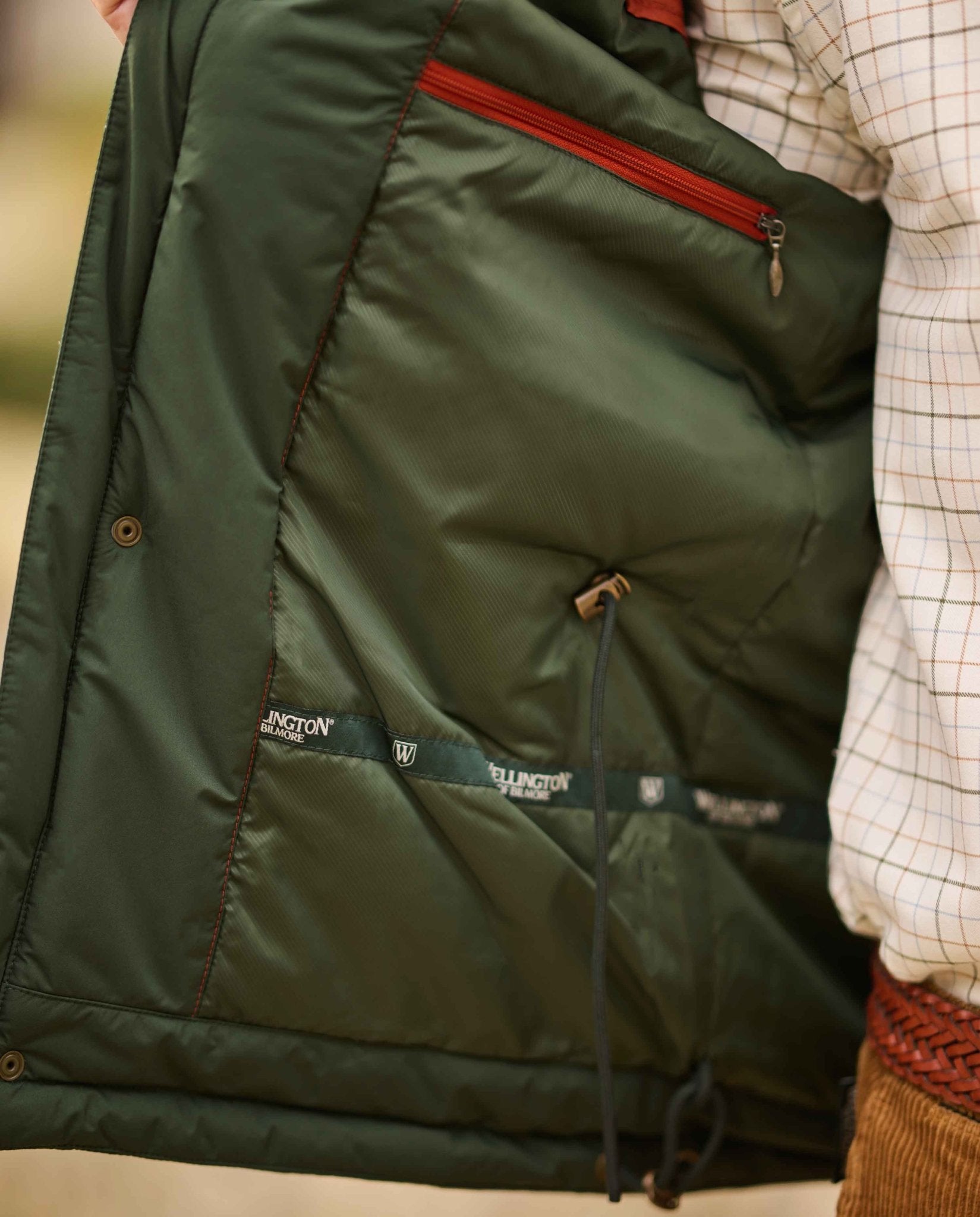Ultraleichte Herren Funktionsjacke "Rymer" in racing green - Wellington of Bilmore