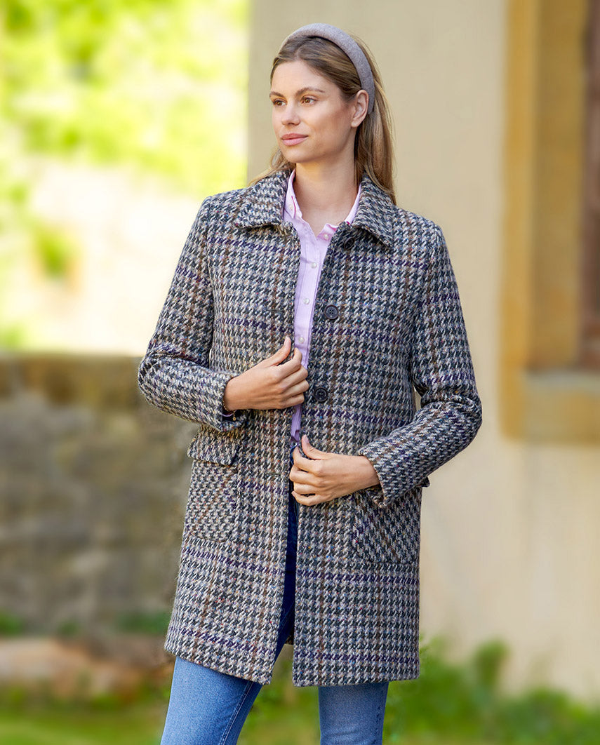 Damenmantel "Marly" aus Magee Tweed in A-Linie
