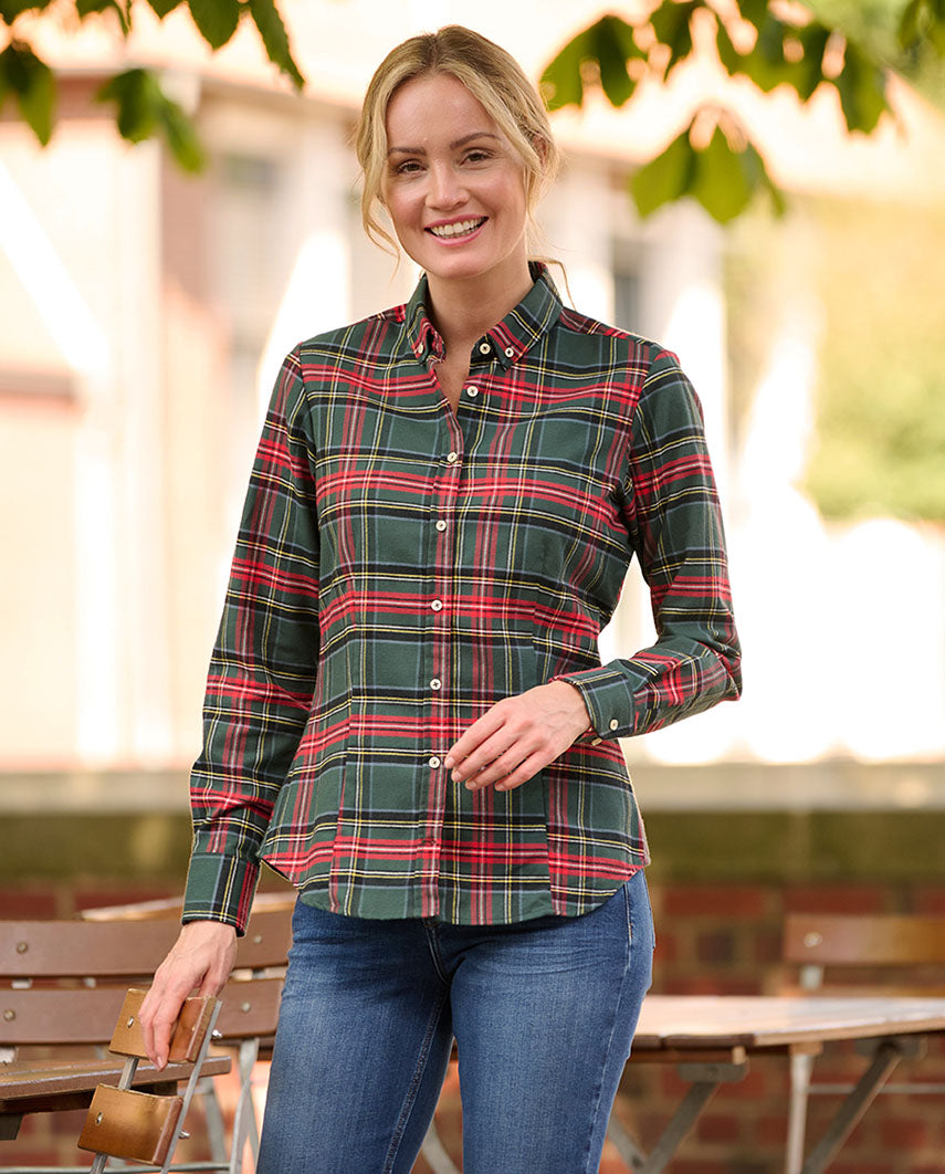 Damenbluse ''Stella'' im wunderschönen Tartan-Karo