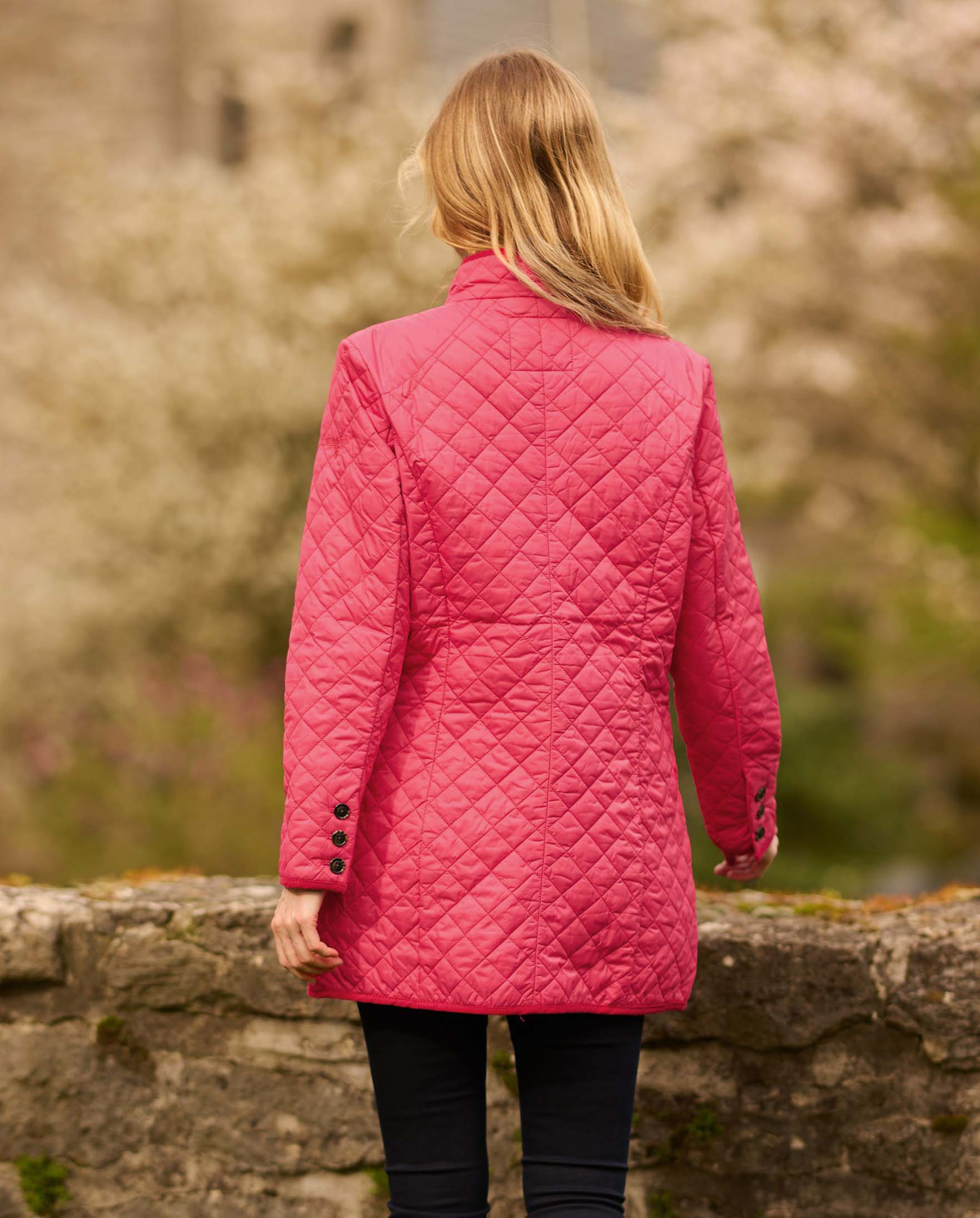 light quilted coat ''Grace'' in pink