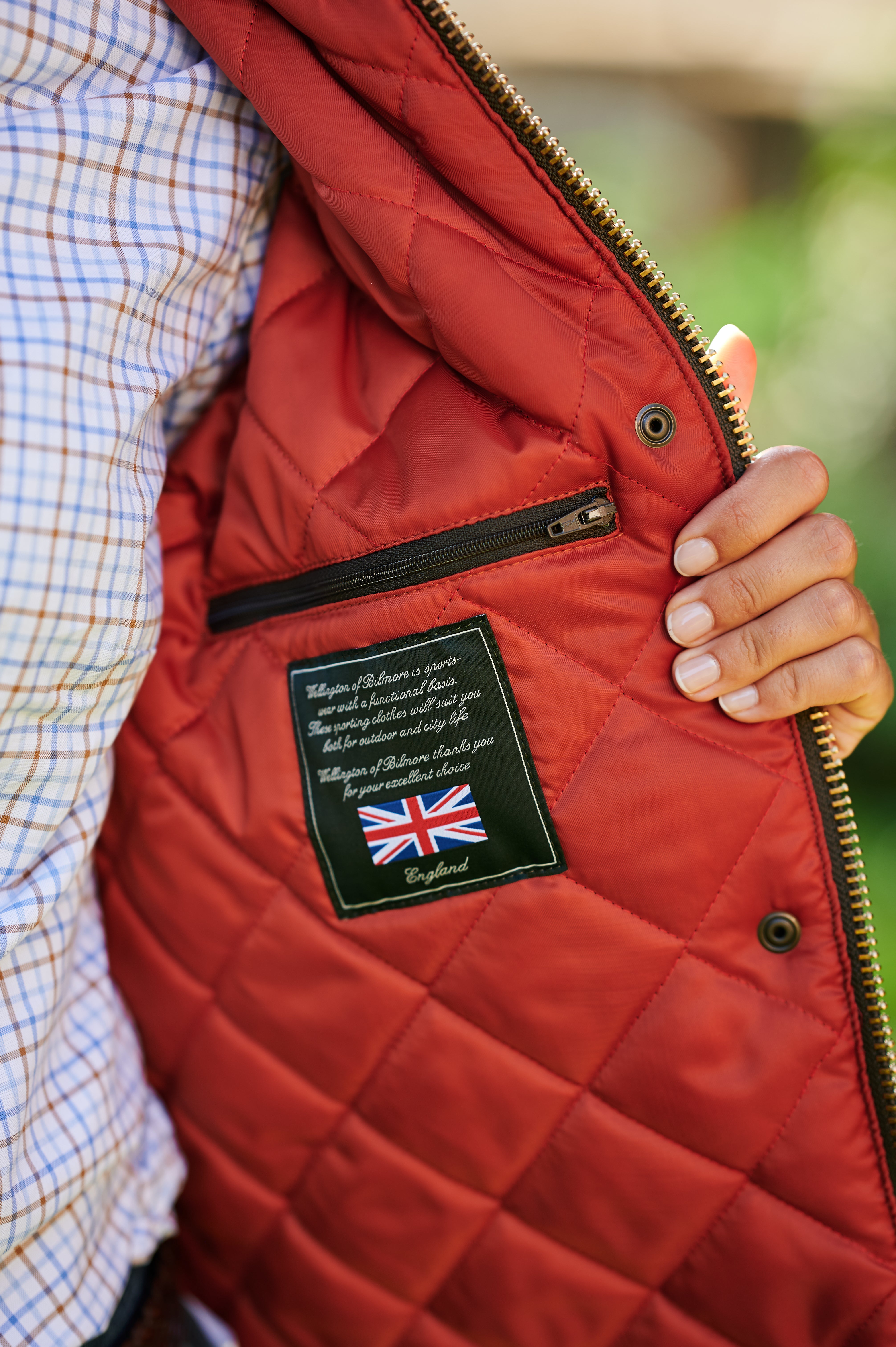 Authentic ladies wax jacket ''Queensberg'' in olive