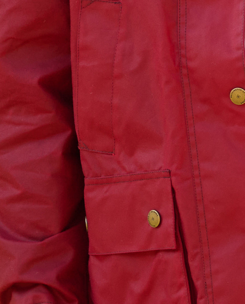 Women's wax jacket ''Queensberg'' in red