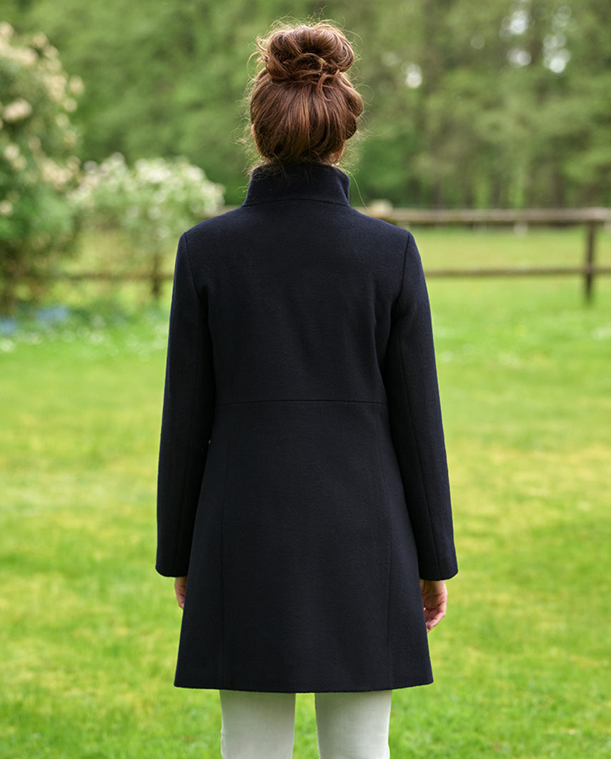 Coat ''Sofia'' made of finest wool-cashmere quality in navy