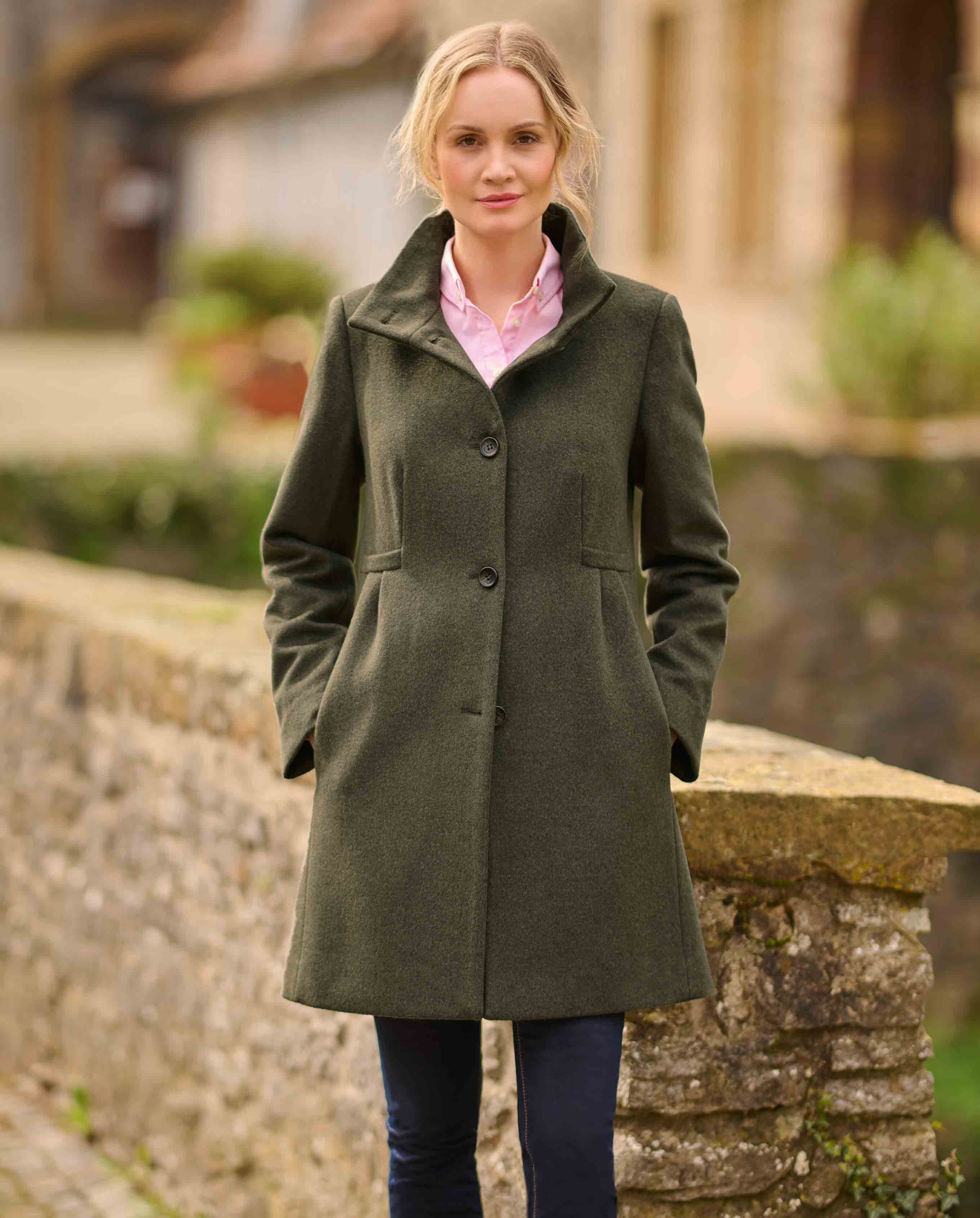 Walnut Only Klassischer Trenchcoat Only Damen Mantel Only Herbst