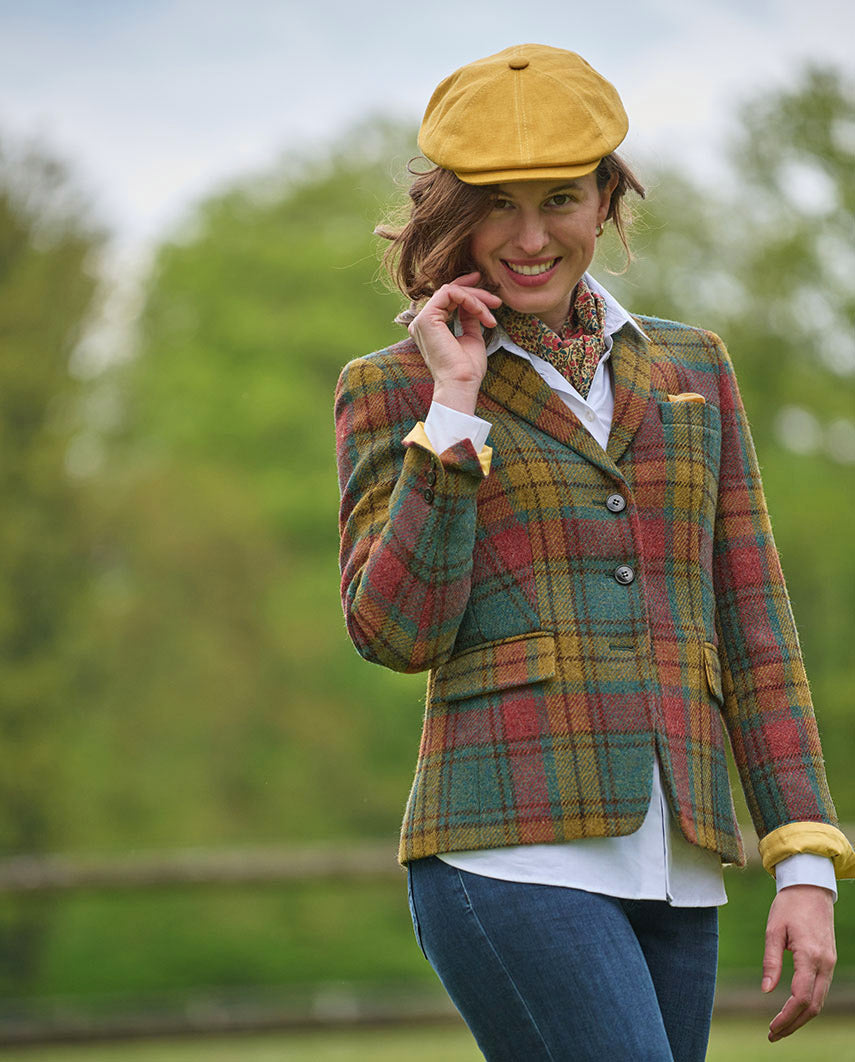 Harris Tweed Blazer ''Ava'' in colorful tartan