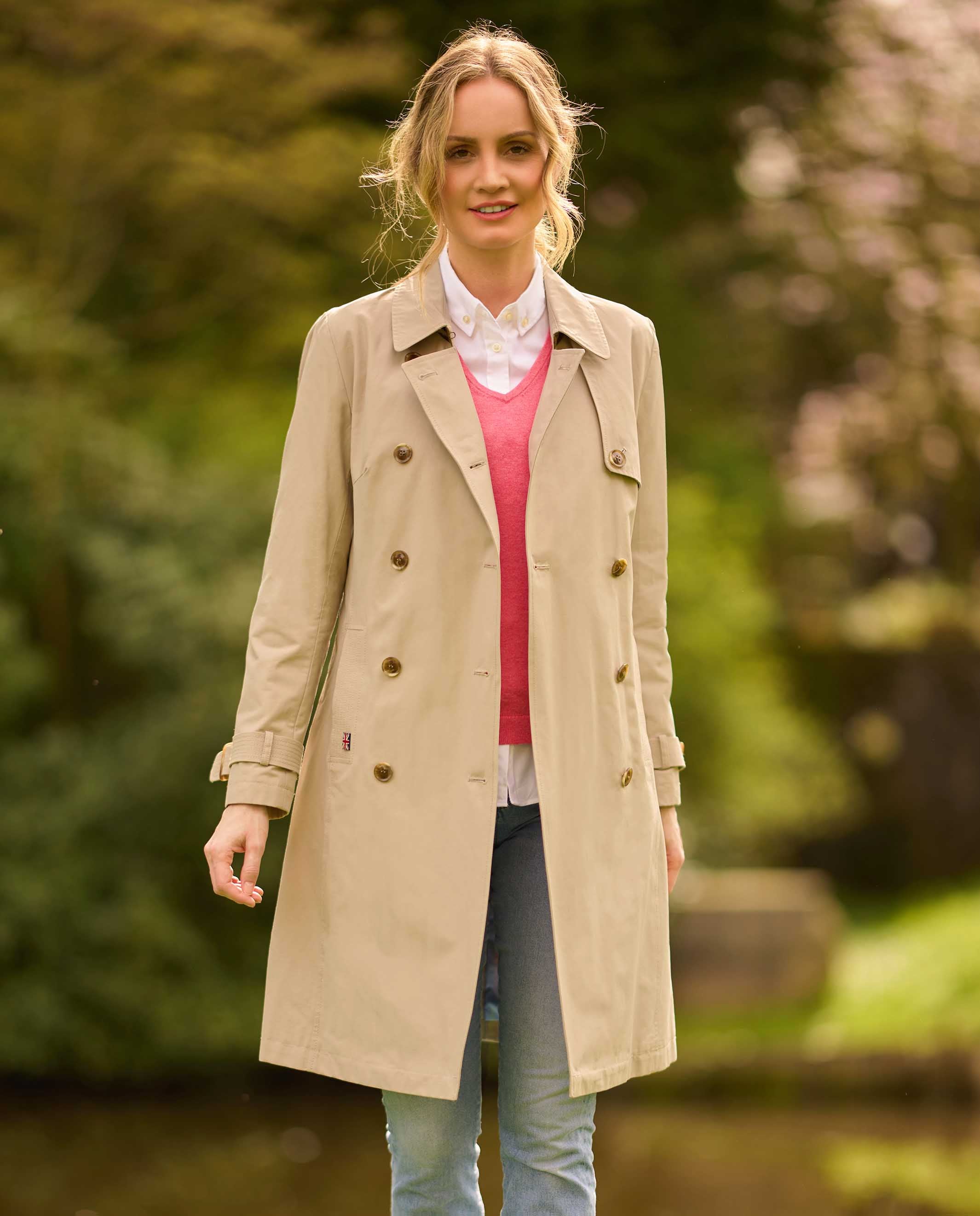 Ladies trench coat Darby in beige 34