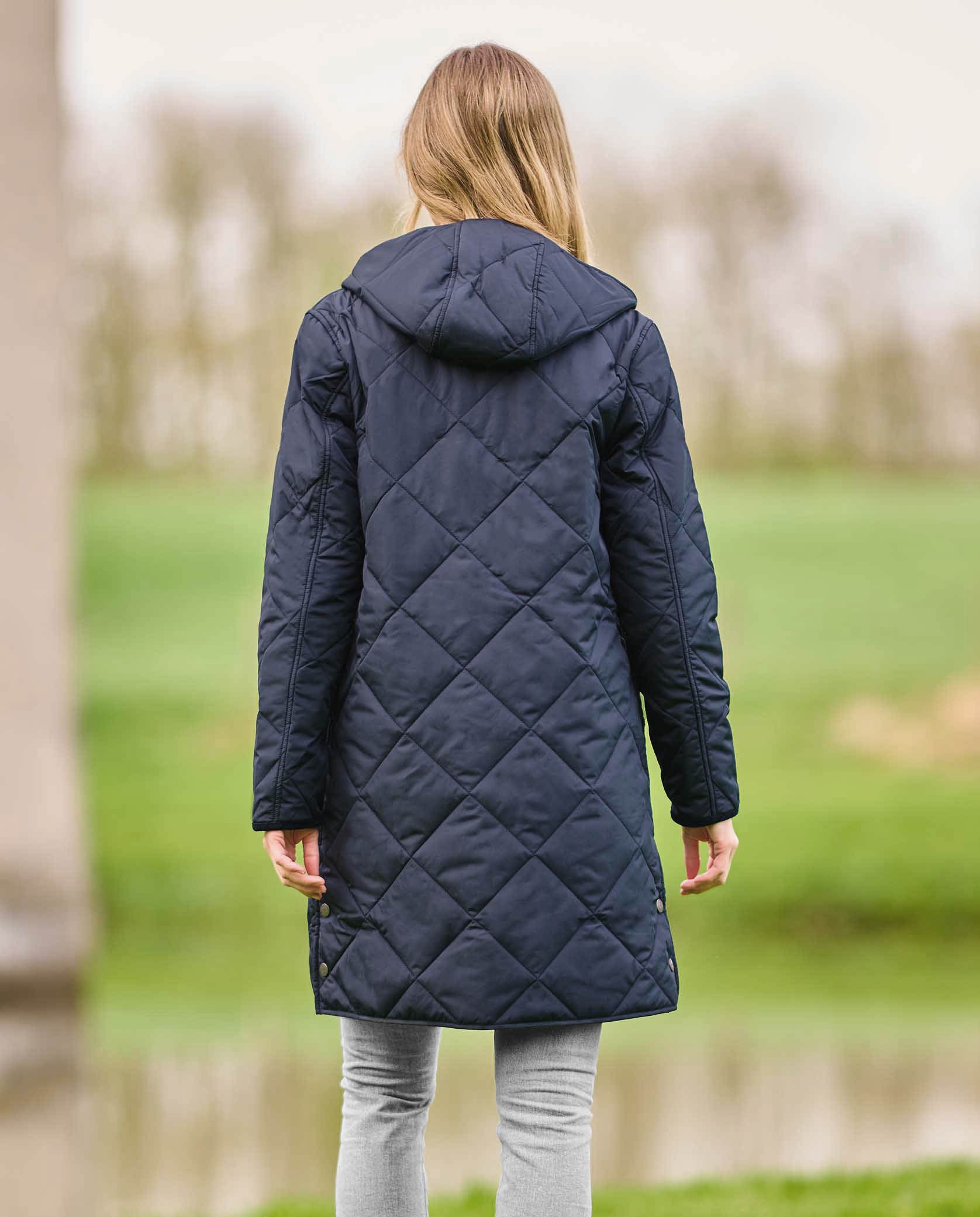 Ladies navy lightweight quilted jacket best sale