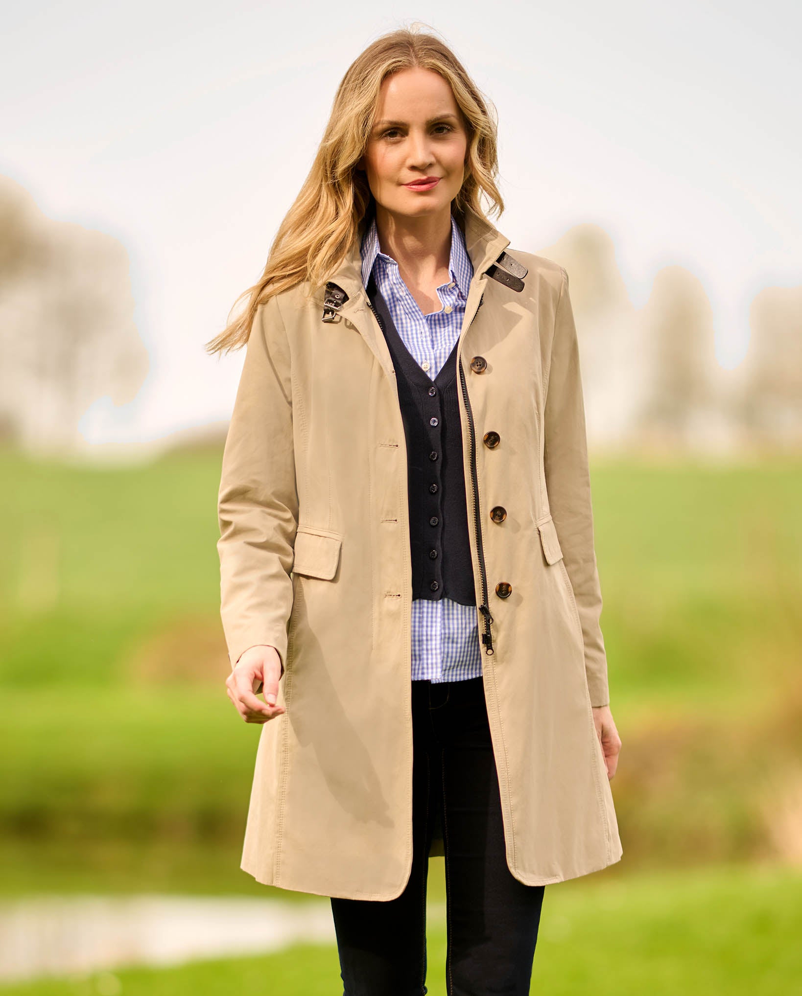 Damen Kurzmantel ''Victoria'' in beige