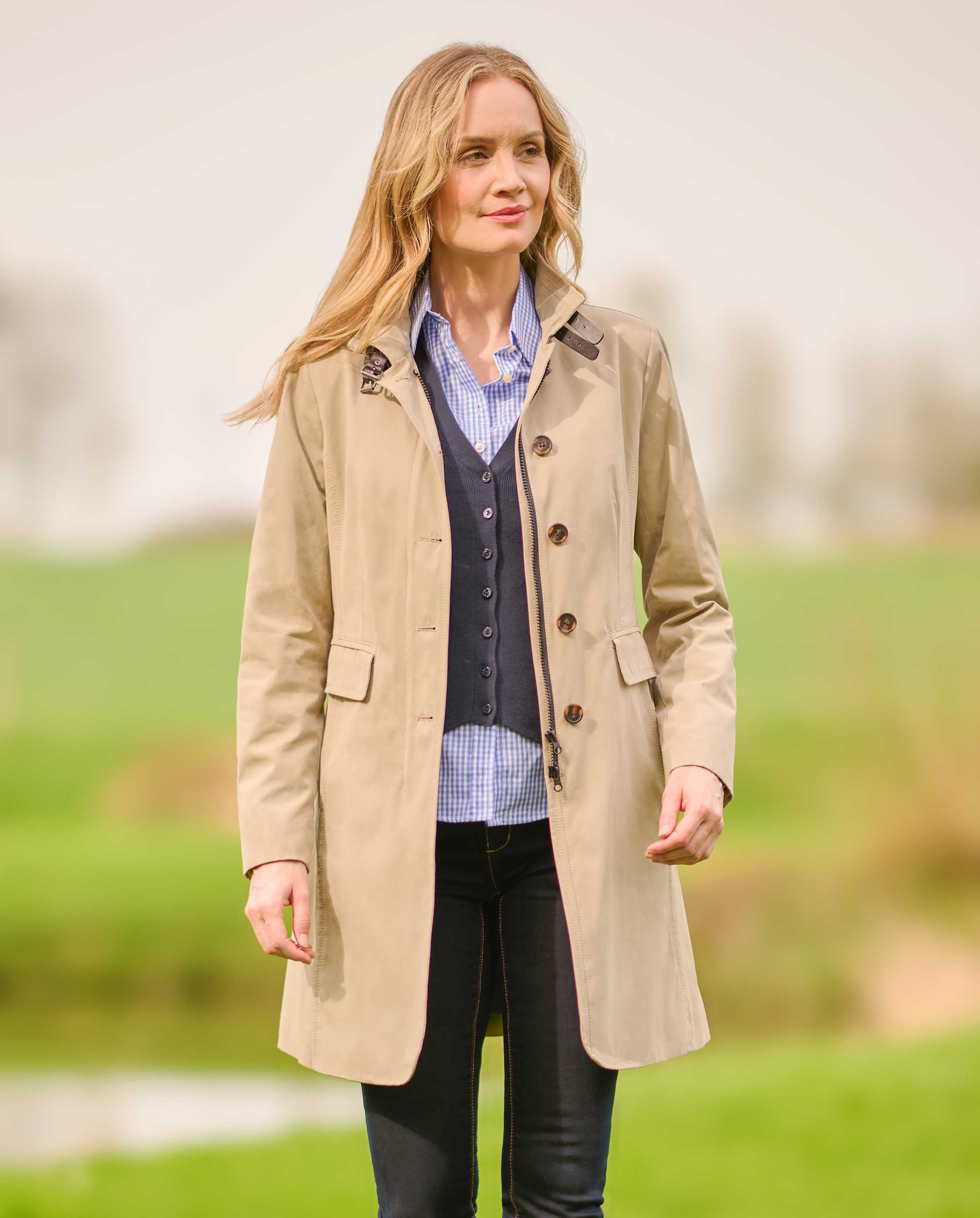 Damen Kurzmantel ''Victoria'' in beige