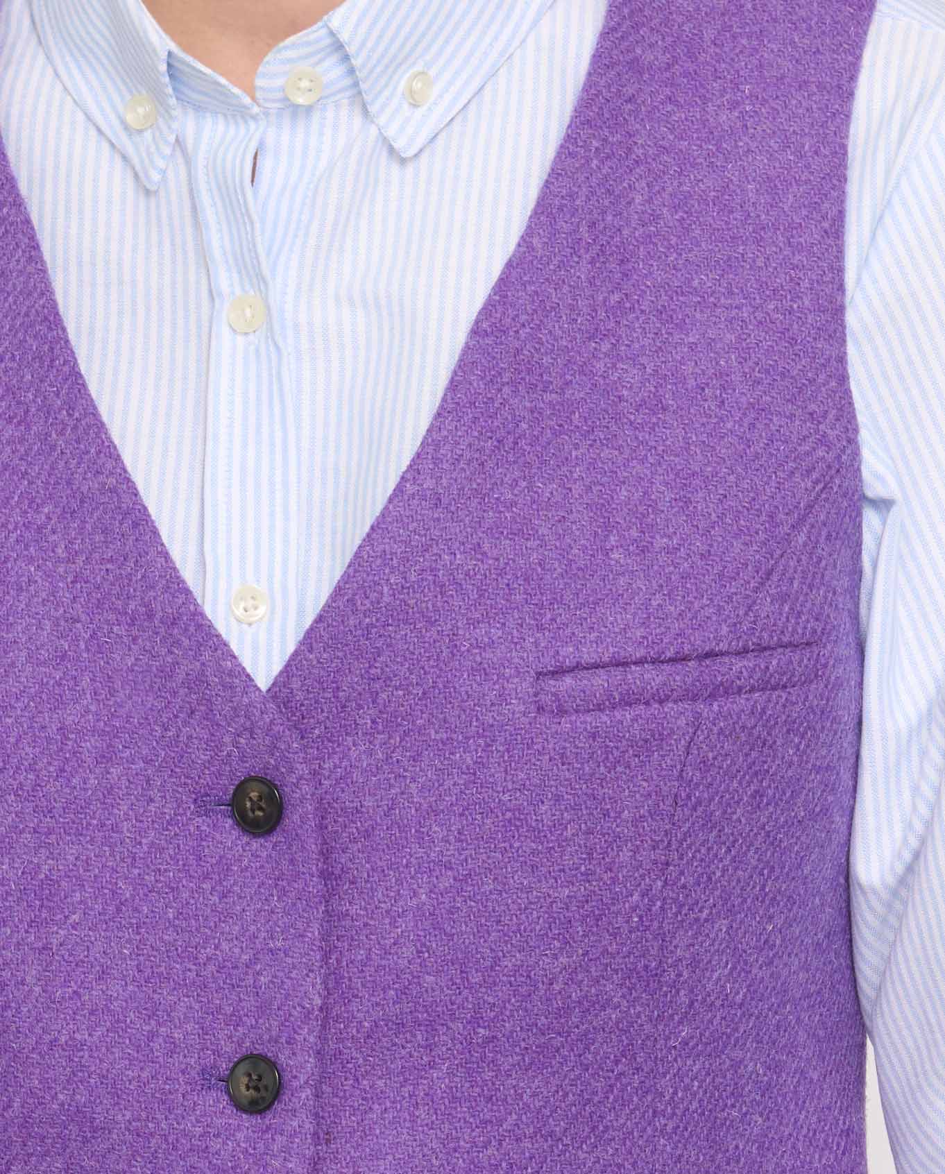 Harris Tweed Weste ''Lea'' in Lavendel