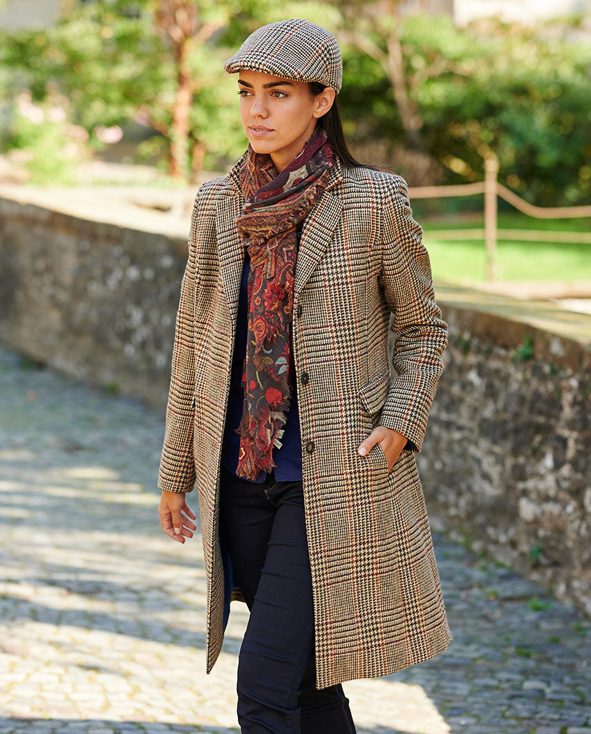 Harris Tweed Damenmantel '' Emilia'' in scottish check