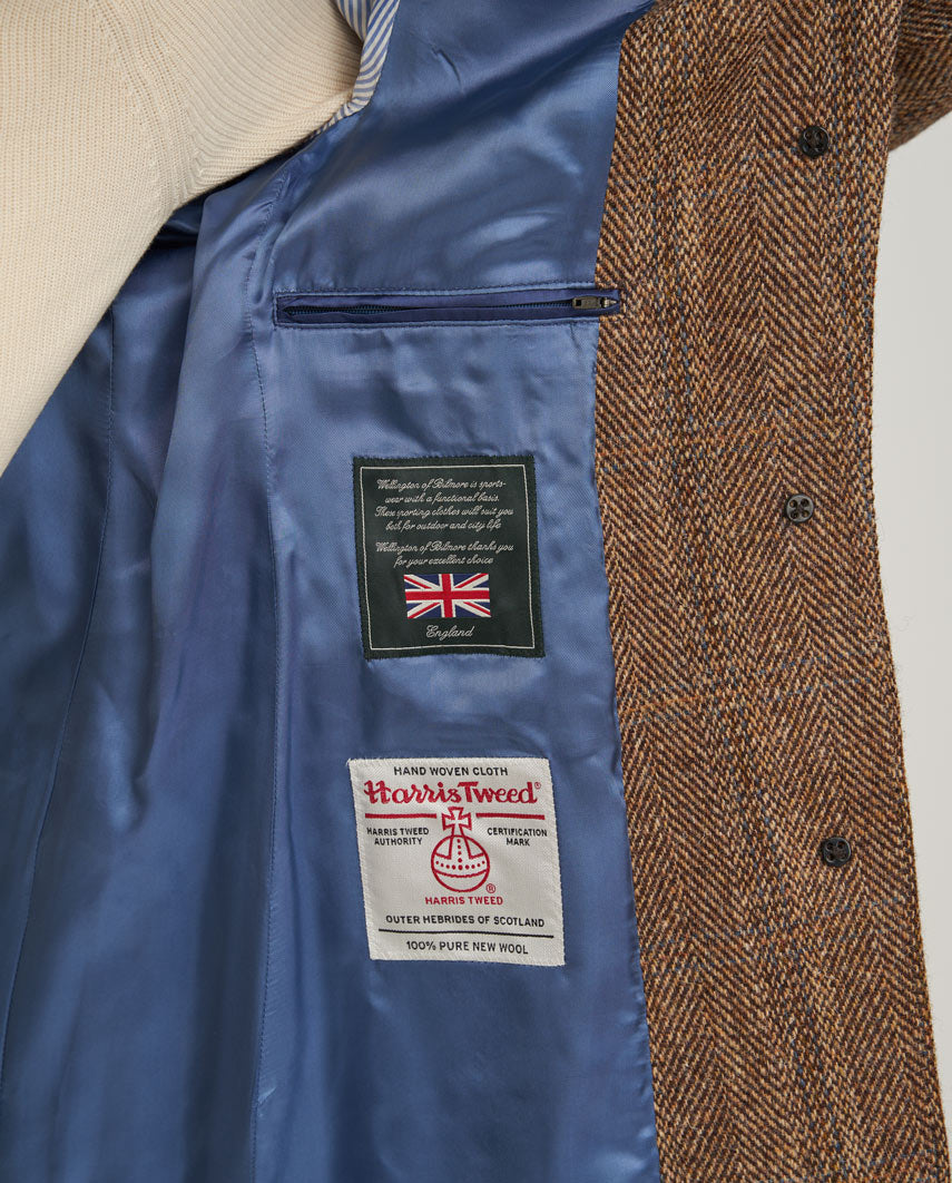 Harris Tweed Damenmantel '' Emilia'' in Herringbone Check