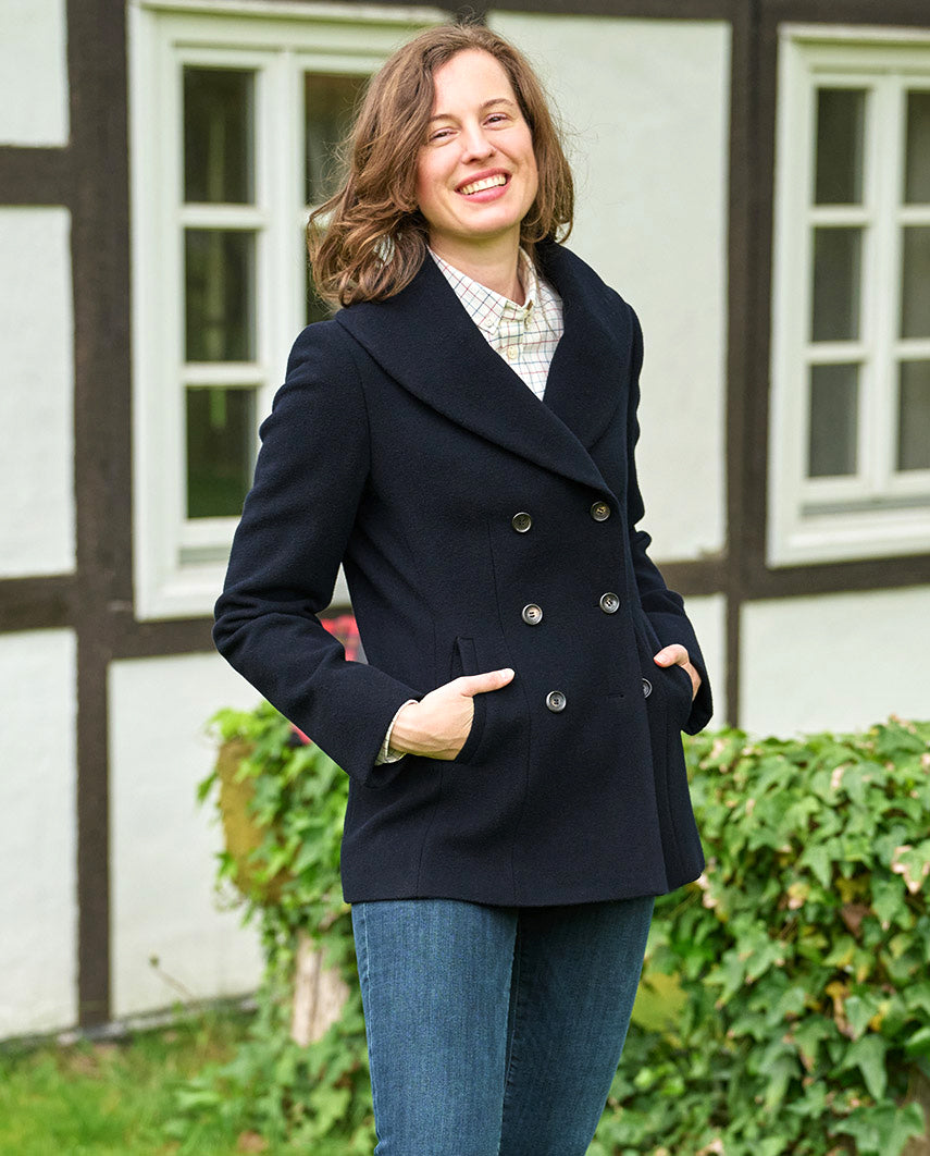 Caban ''Kathy'' the 'Pea Coat' for women in navy